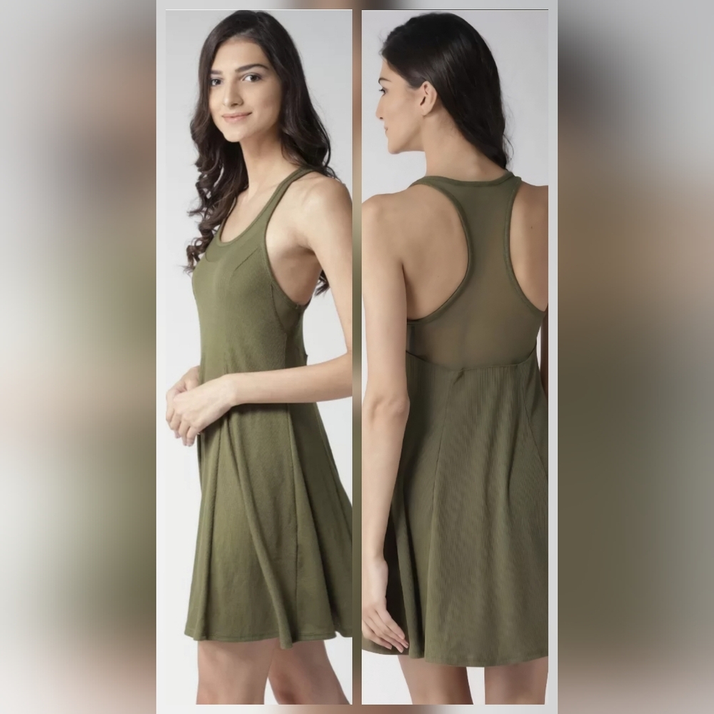 Forever 21 Green Halter Sundress for Night Out
